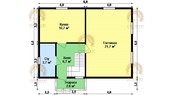 Каркасный дом КД25 8x6 - превью