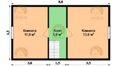 Каркасный дом КД25 8x6 - превью