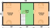 Каркасный дом КД31 9x8 - превью
