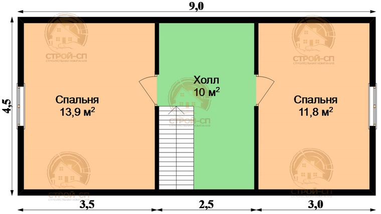 Каркасный дом КД31 9x8