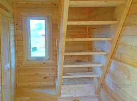 Дом с ломаной крышей 8х6