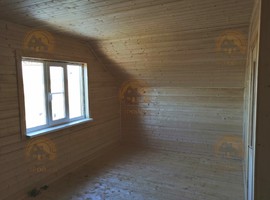 Дом КД04. Каркасный полутораэтажный дом 8х6