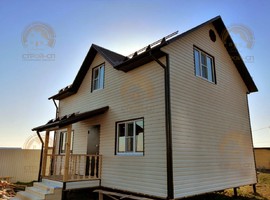 Дом КД04. Каркасный полутораэтажный дом 8х6