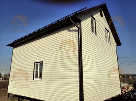 Дом КД04. Каркасный полутораэтажный дом 8х6